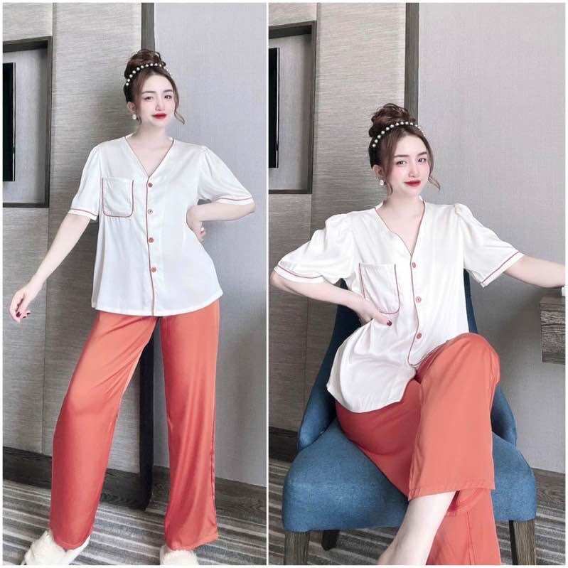 Đồ Bộ Bigsize 55-75kg Lụa Latin- Tay Ngắn Quần Dài