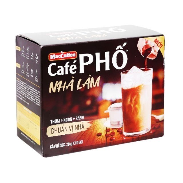 Hộp cafe phố Cà phê sữa đá 10 gói x 24 g