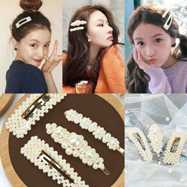 Set 4 kẹp tóc Hàn Quốc sang trọng