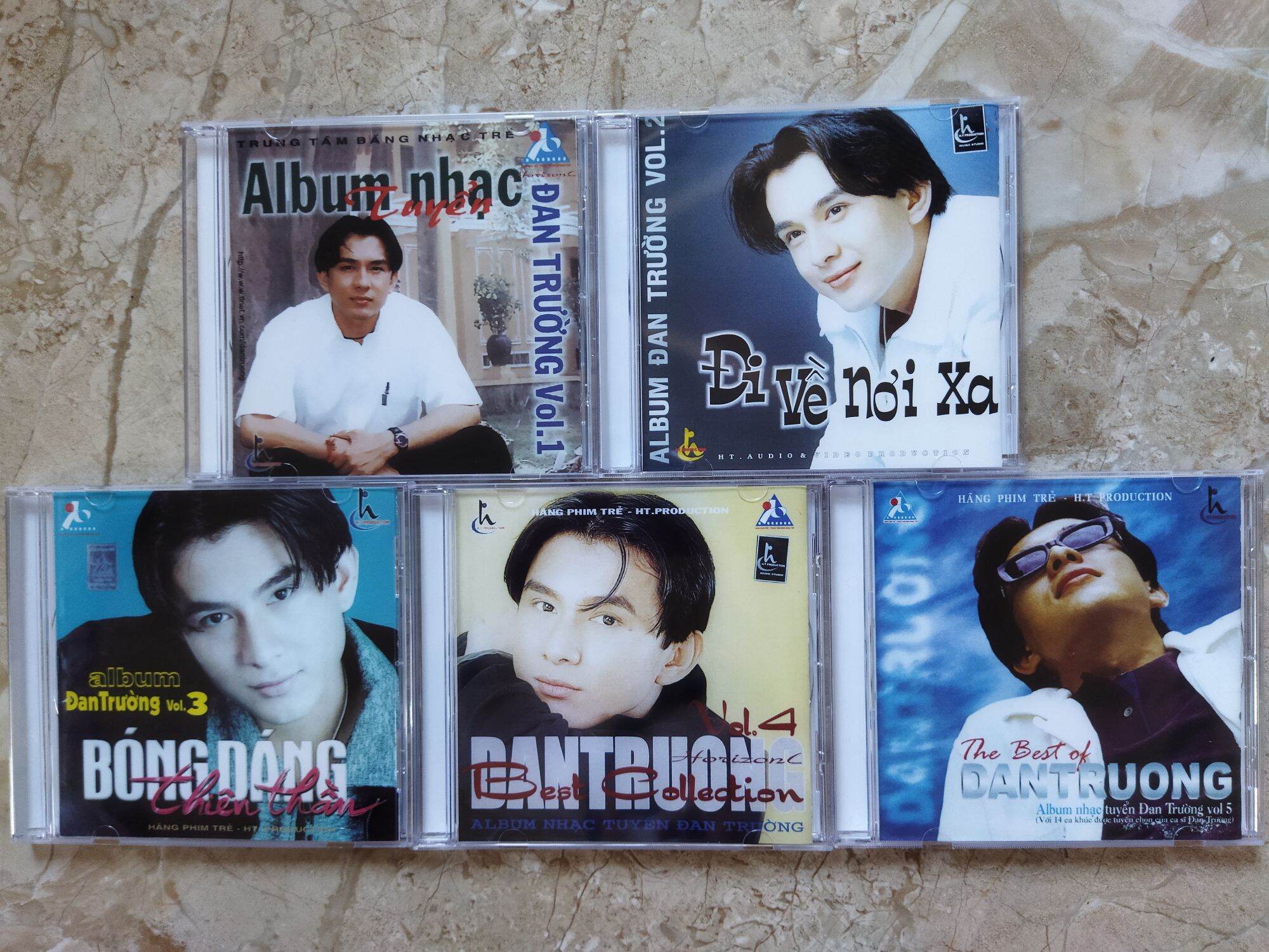 Bộ Bộ 5 cd nhạc trẻ Đan Trường phono