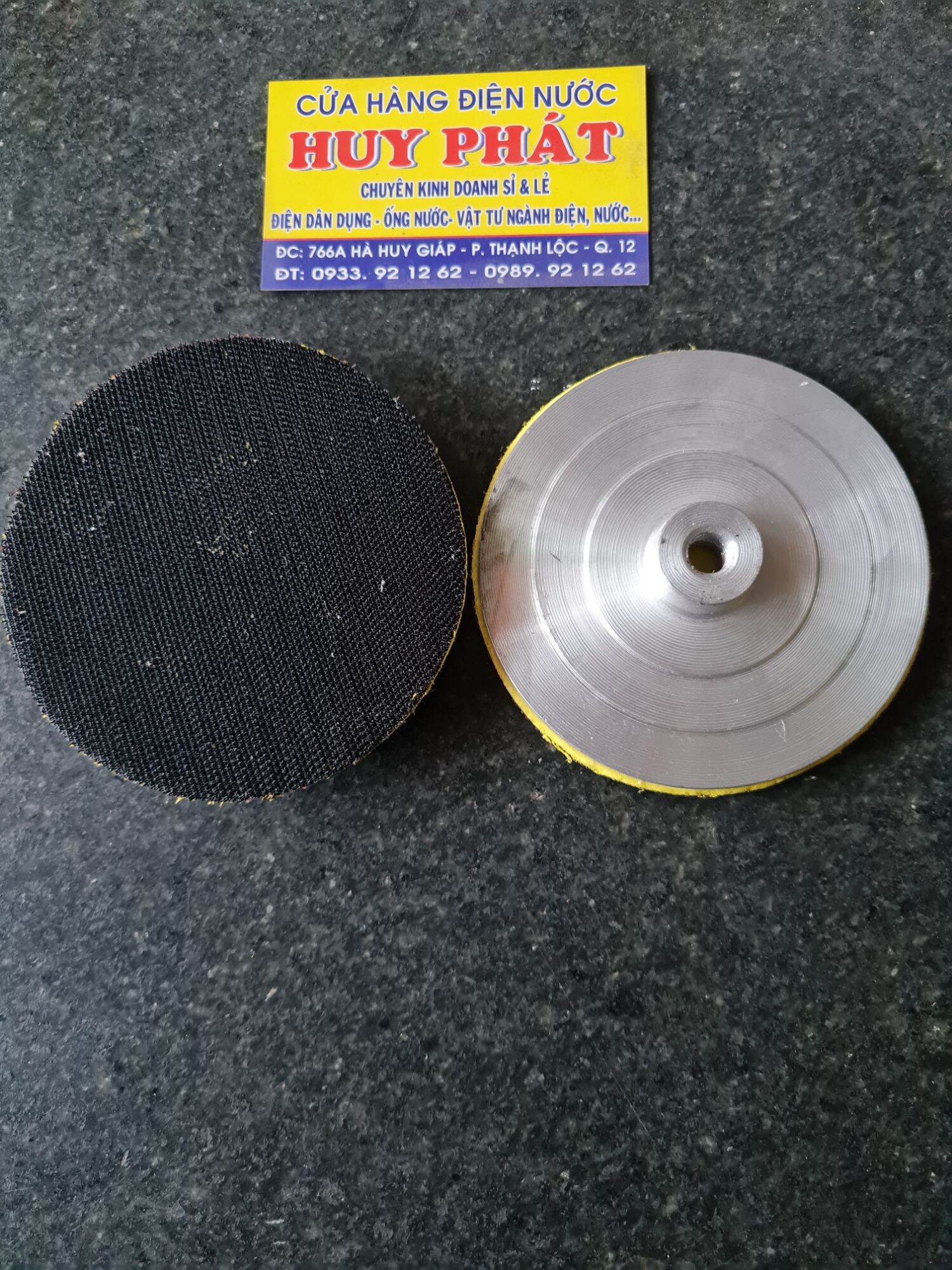 Đế nhôm dán giấy nhám 10cm các loại...