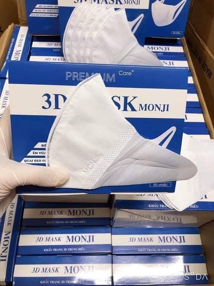 Khau trang 3D monji 1 hôp 50 gói