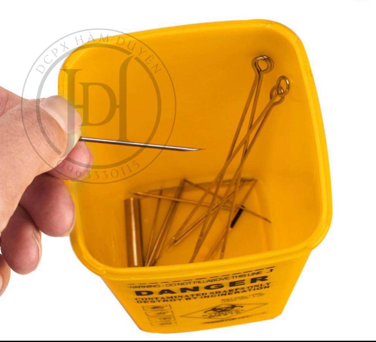 Hộp huỷ kim, thùng rác mini