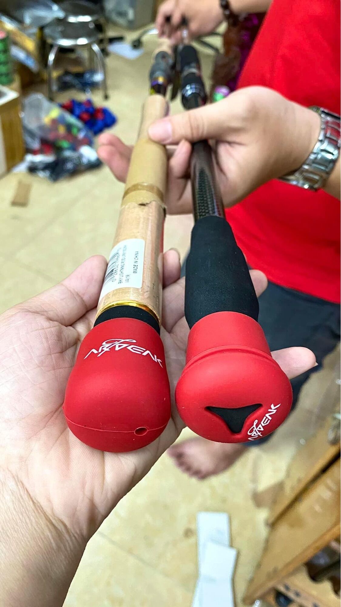 (SET 2 CÁI) CHỤP CAO SU ĐUÔI CẦN CÂU