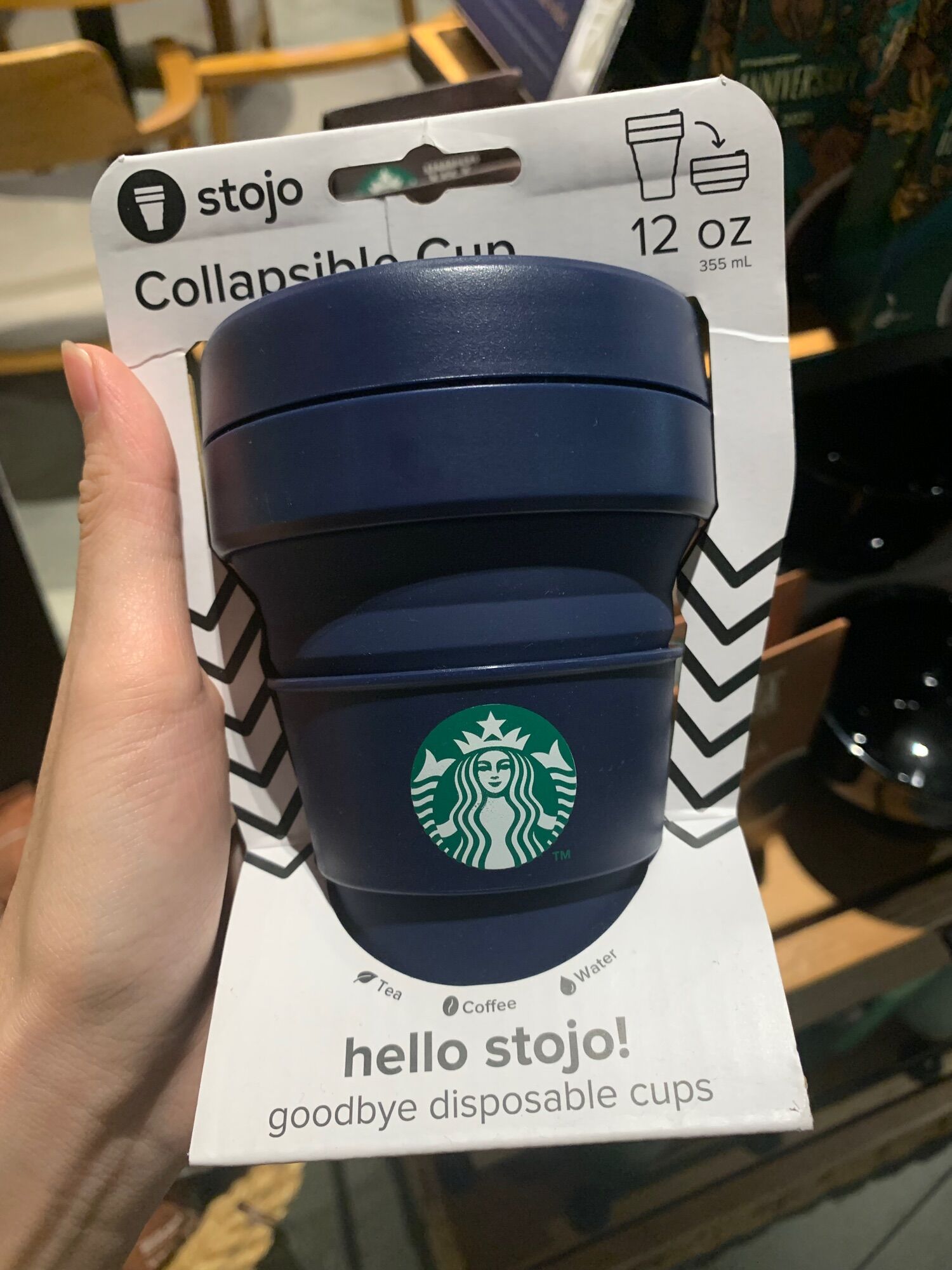 |chính hãng| ly starbucks stojo gấp gọn