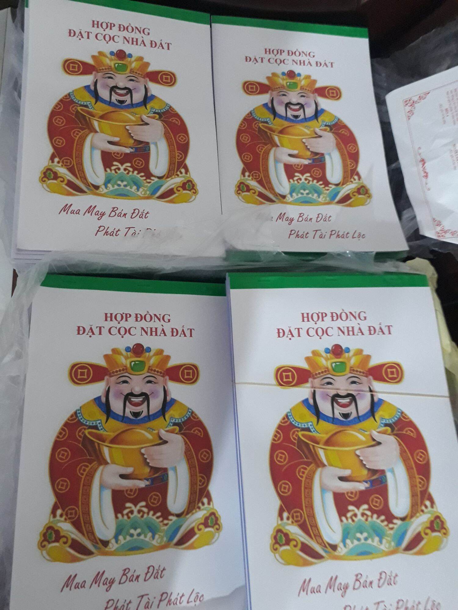Sổ đặt cọc mua bán nhà đất 2 liên