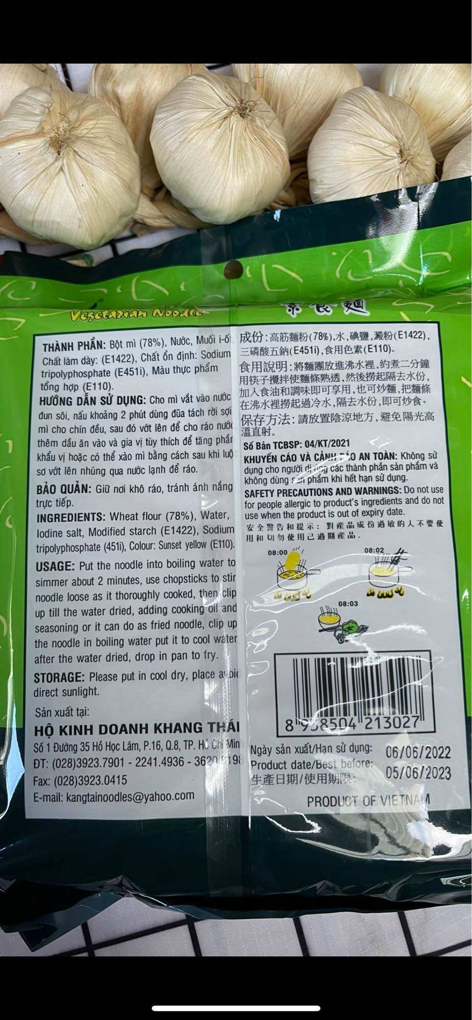 MÌ CHAY KHANG THÁI 500GRAM