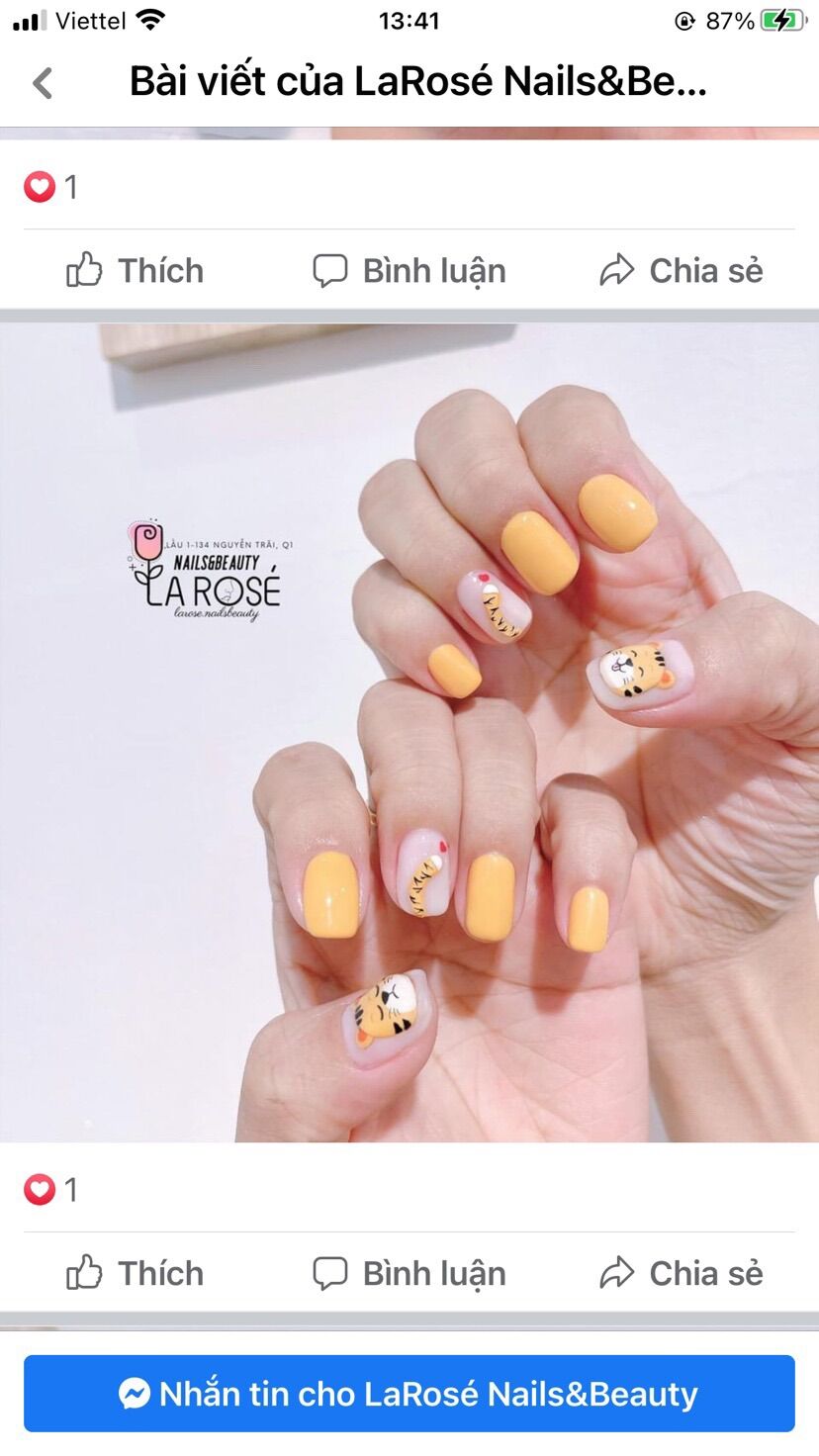 Mẫu nail khách đặt
