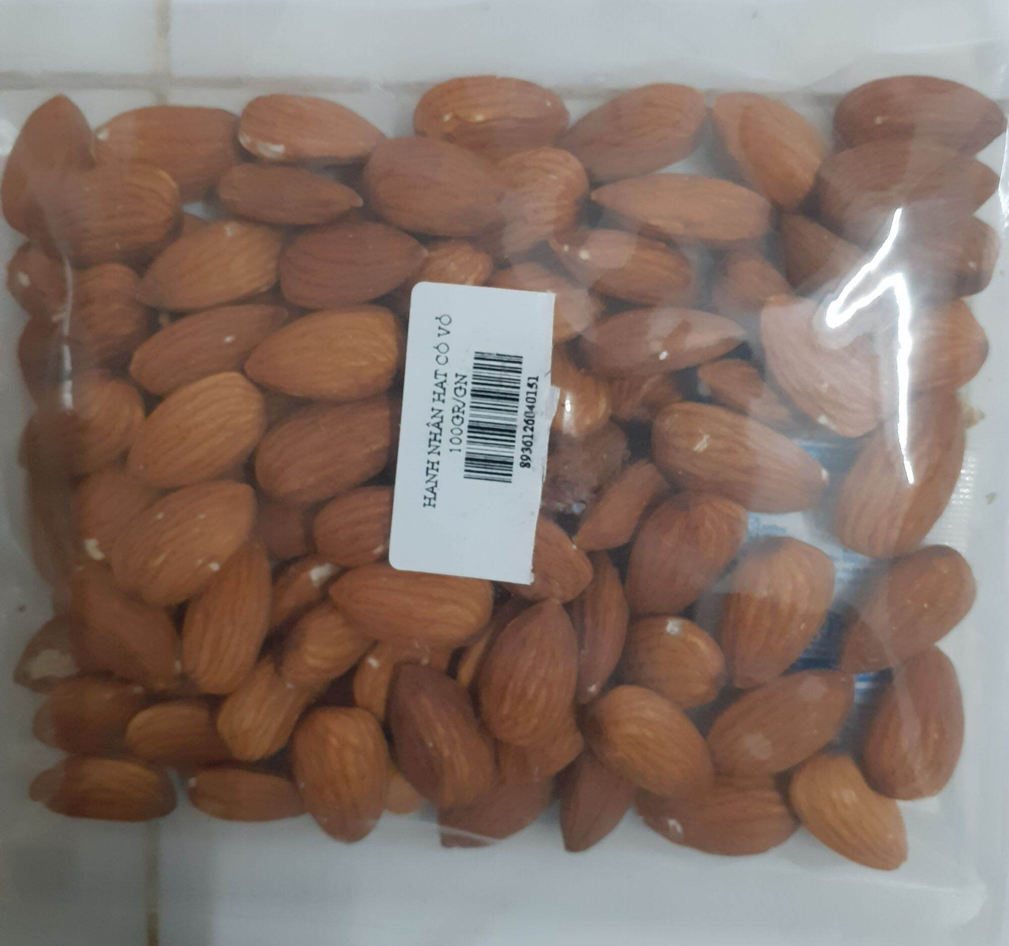 Hạnh nhân nguyên chất 100gr almonds hạt hạnh nhân có vỏ ..