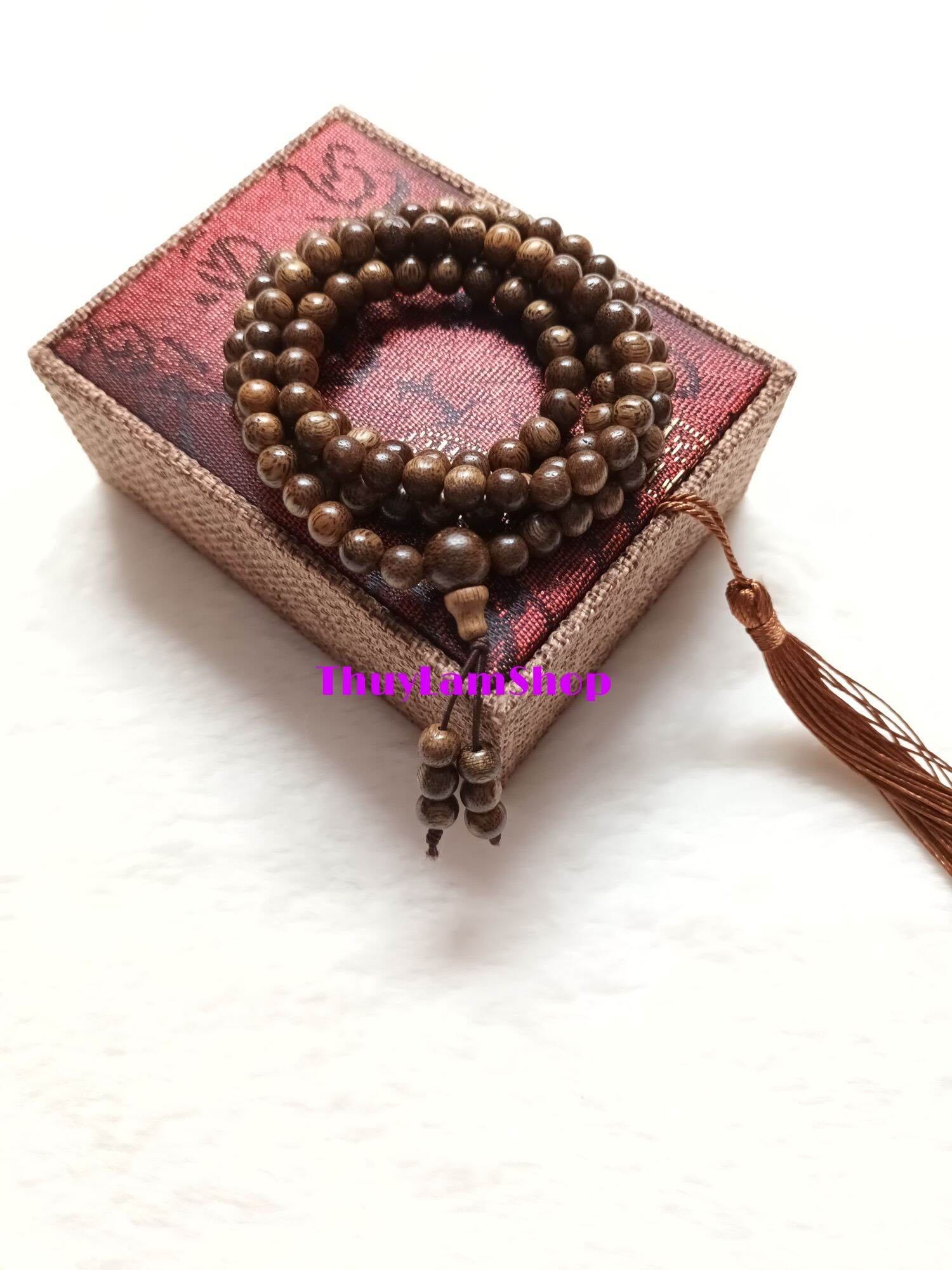 Vòng Trầm Hương 108 hạt thiên nhiên ThuyLamShop