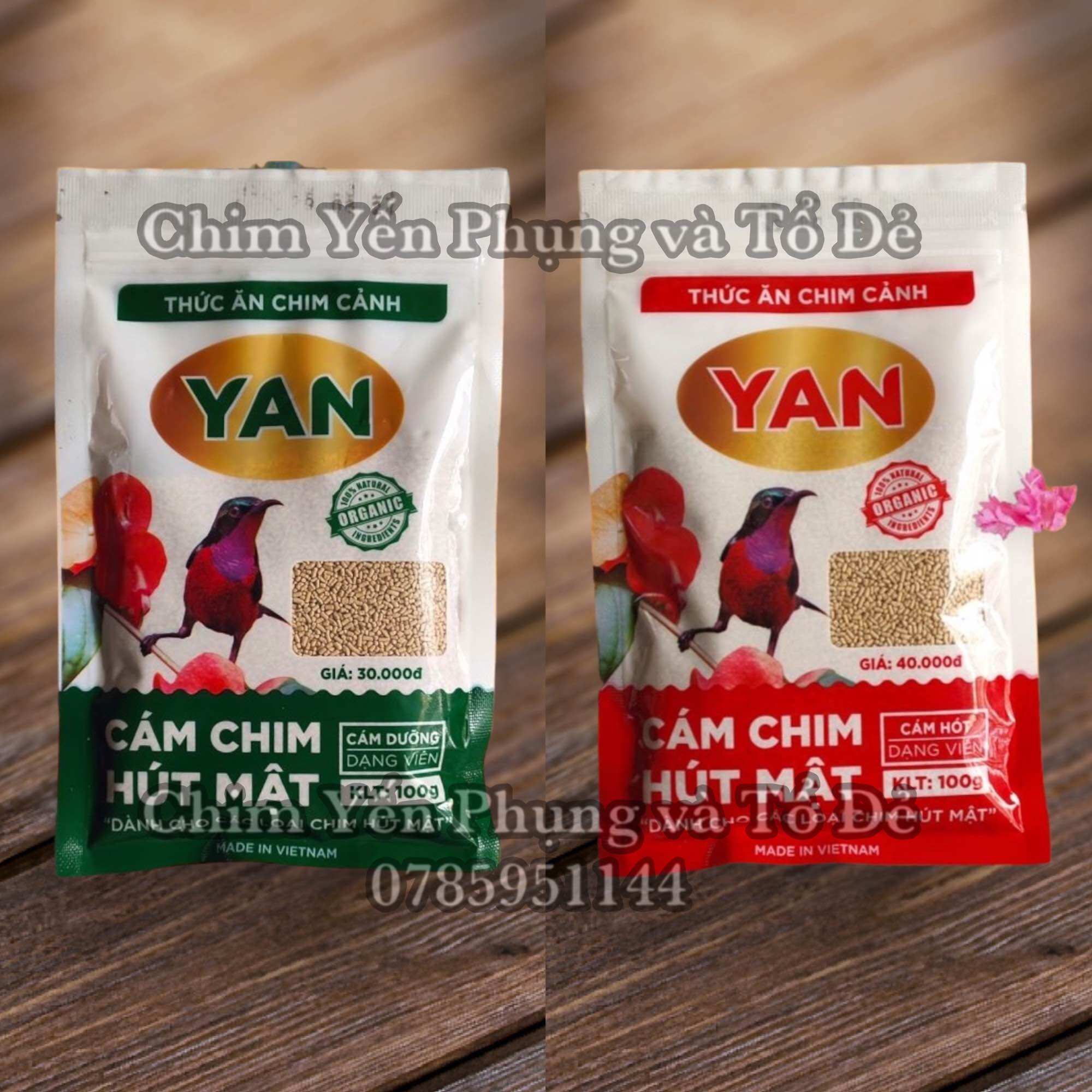 Cám chim hút mật yan - cám yan cao cấp.