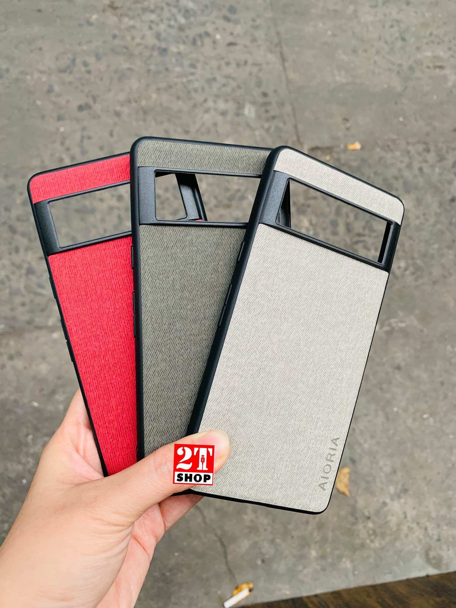 Ốp lưng da aioria pixel 7/ pixel 7 pro/ pixel 7a viền cao su dẻo, hạn chế bám vân tay