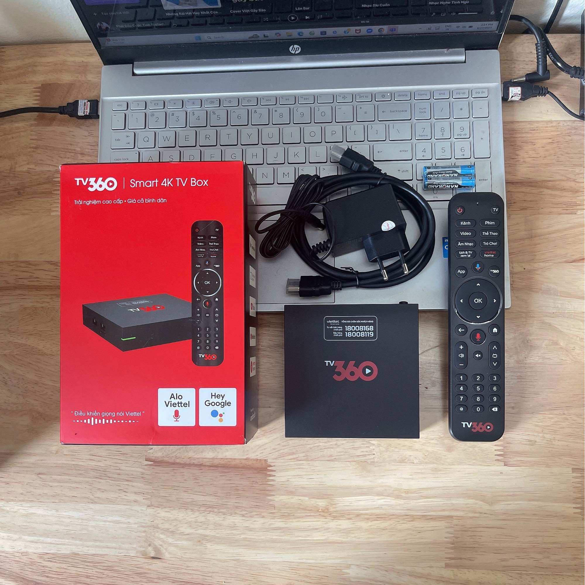  Đầu box Viettel 360 hàng mới kèm điều khiển giọng nói  Bản ATV không khoá model B866V2F  