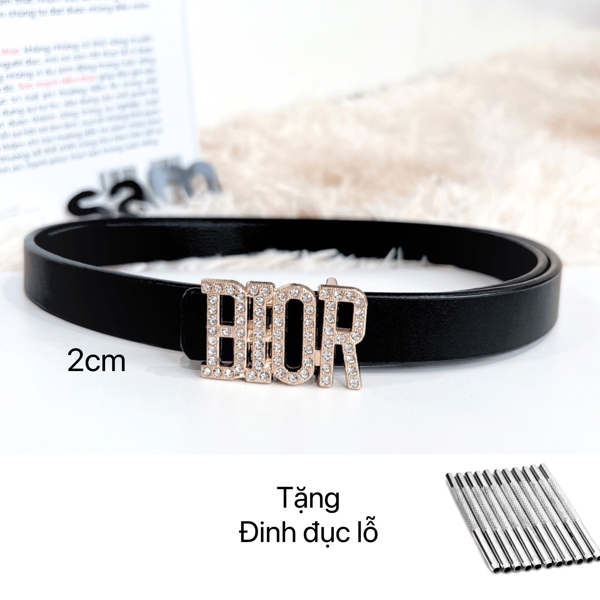 Thắt lưng Dior bản nhỏ 2.5cm  hàng đẹp