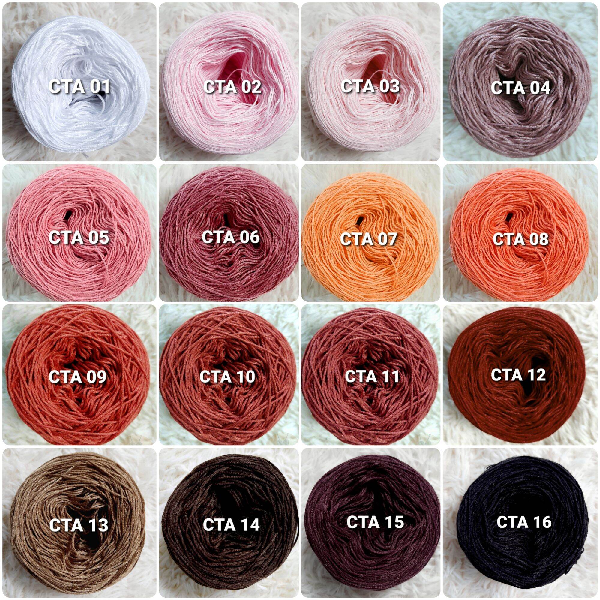 [01-32] Sợi cotton Shine se 1 sợi dùng đan móc handmade