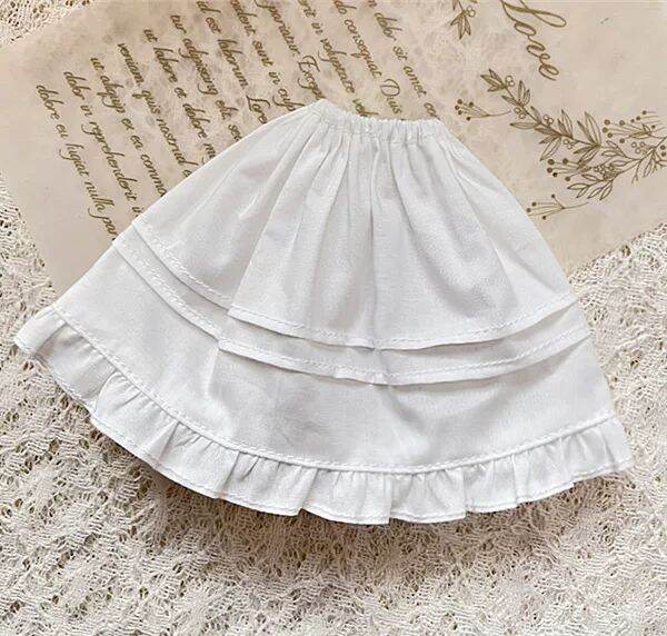 Blythe Classic Retro Solid Color Dress Azone Ob24 Doll Clothes Pure Color Dress for BJD Dolls in Sto