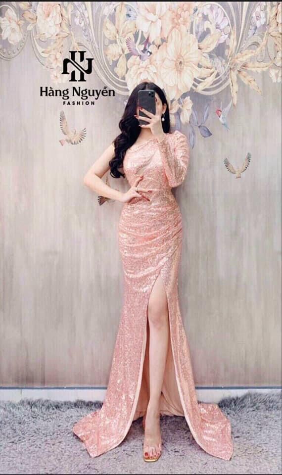 Đầm dạ hội kim sa cao cấp
