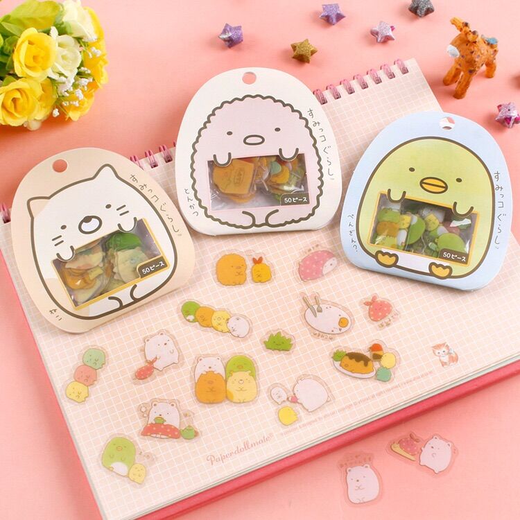 Sticker dán trang trí 50 miếng dán/túi