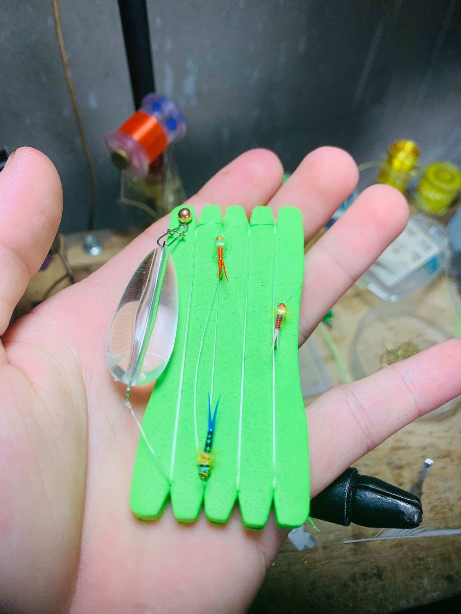 Thẻo câu lure suối 3 lưỡi câu