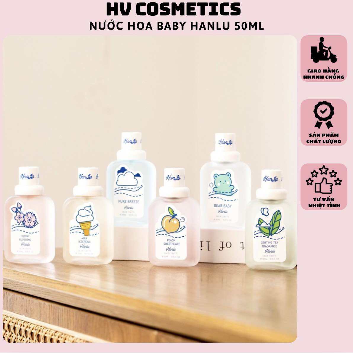 Nước Hoa Nam Nữ Baby Hanlu Hương Thơm Dịu Nhẹ 50ml Nội Địa Trung Giá Học Sinh Sinh Viên Xịt Thơm Toàn Thân Nước Hoa Em Bé Đi Học Đi Chơi Hẹn Hò Làm Quà Tặng Bạn Gái Tặng Sinh Nhật