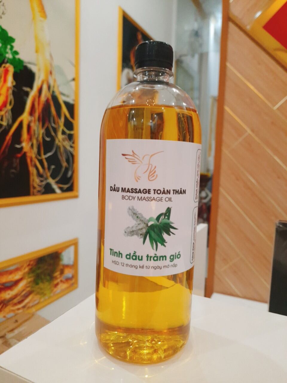 Dầu Massage Body Hương Tràm 1 Lít