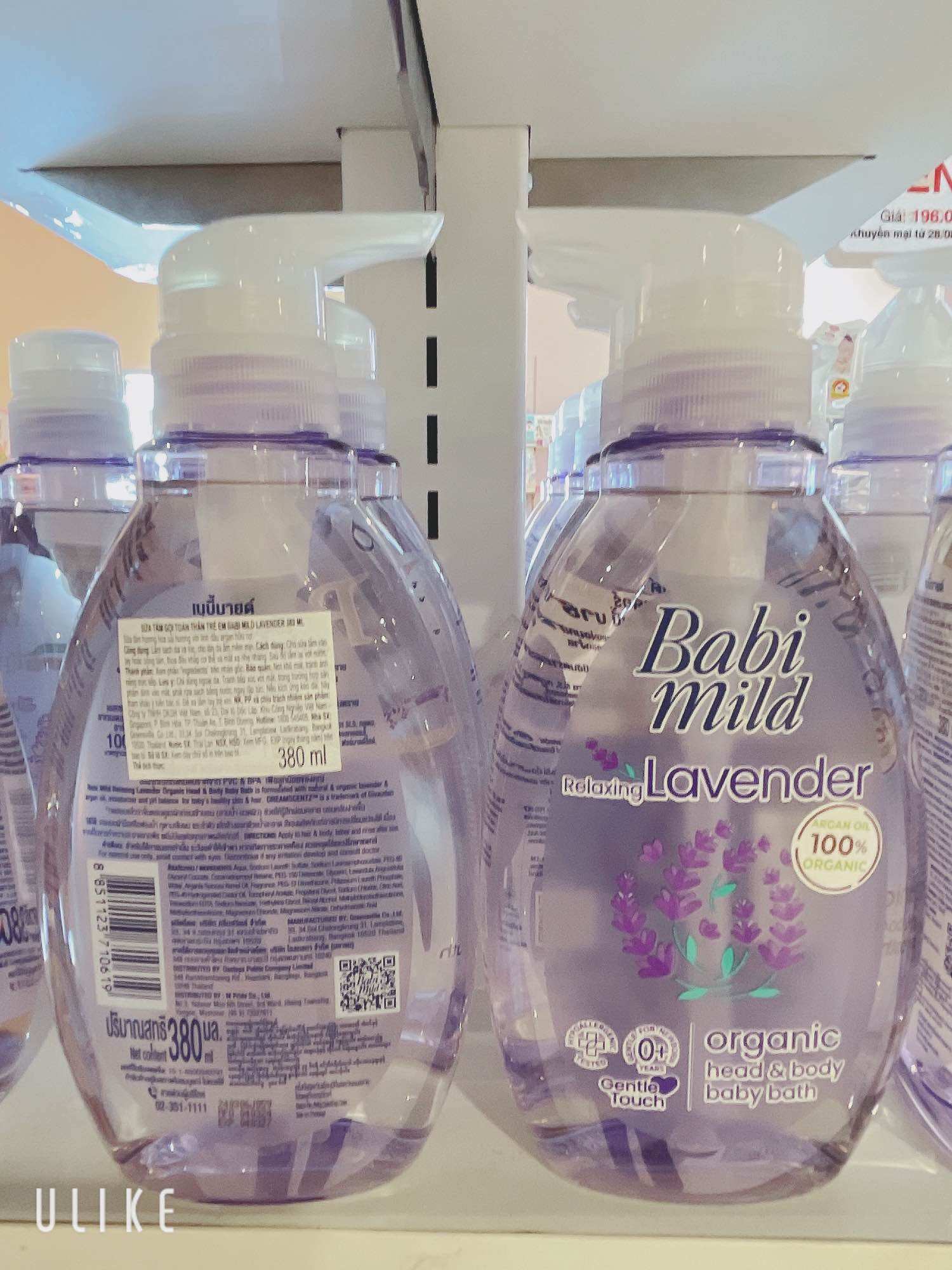 Sữa tắm gội Babi mild 850ml cho bé