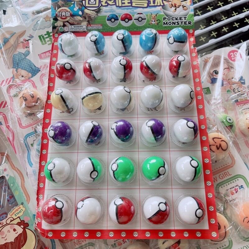 Sỉ vỉ 30 quả cầu pokemon