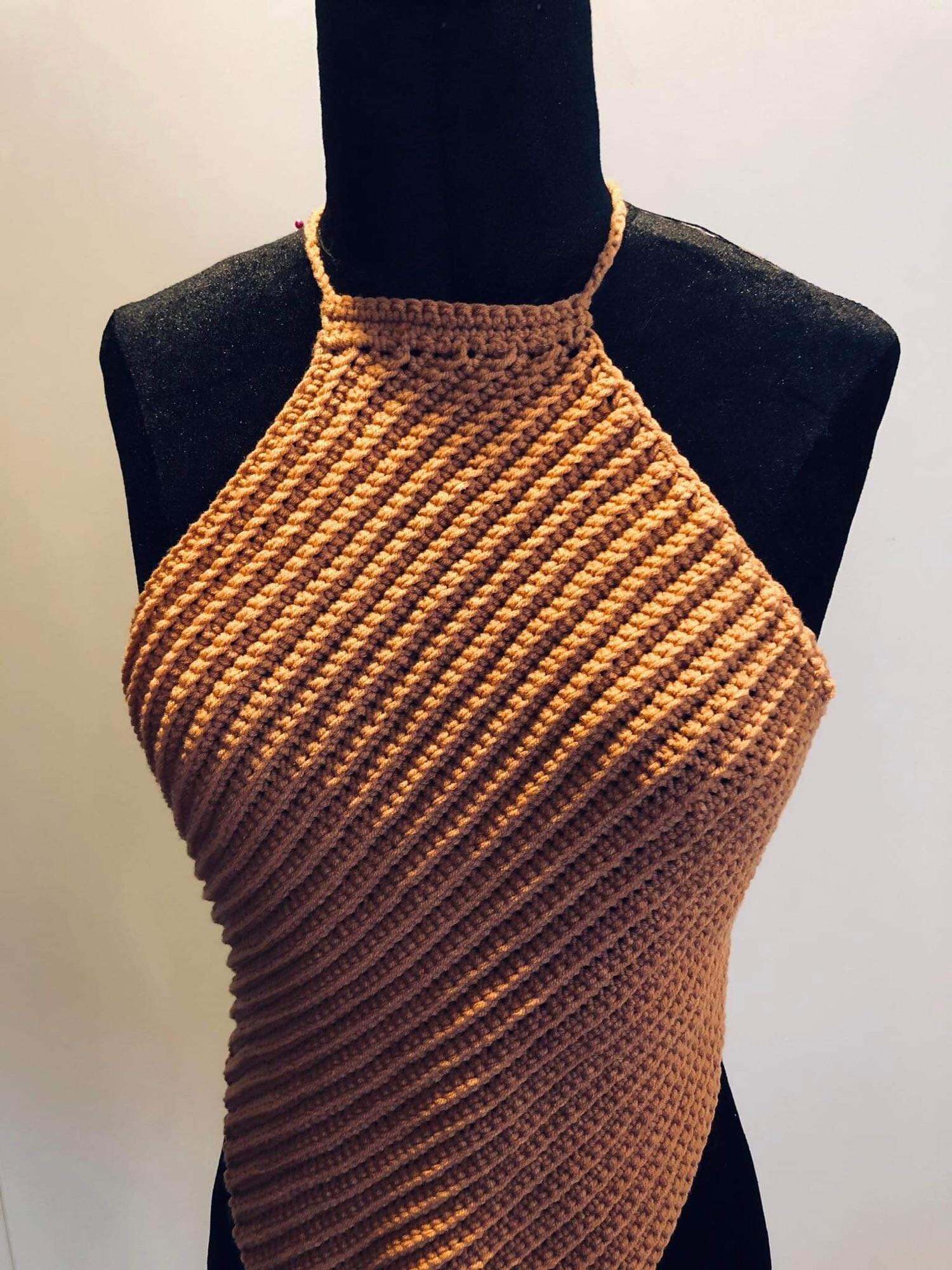 Áo yếm len móc handmade