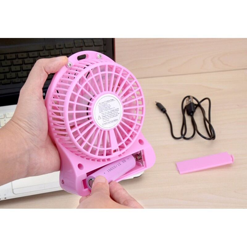 Quạt sạc tích điện mini 3 cấp độ gió