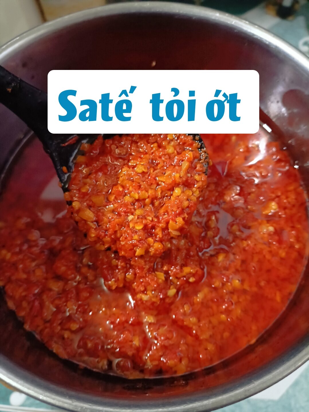 Sa tế tỏi ớt tươi nhà làm không phẩm màu 500gr