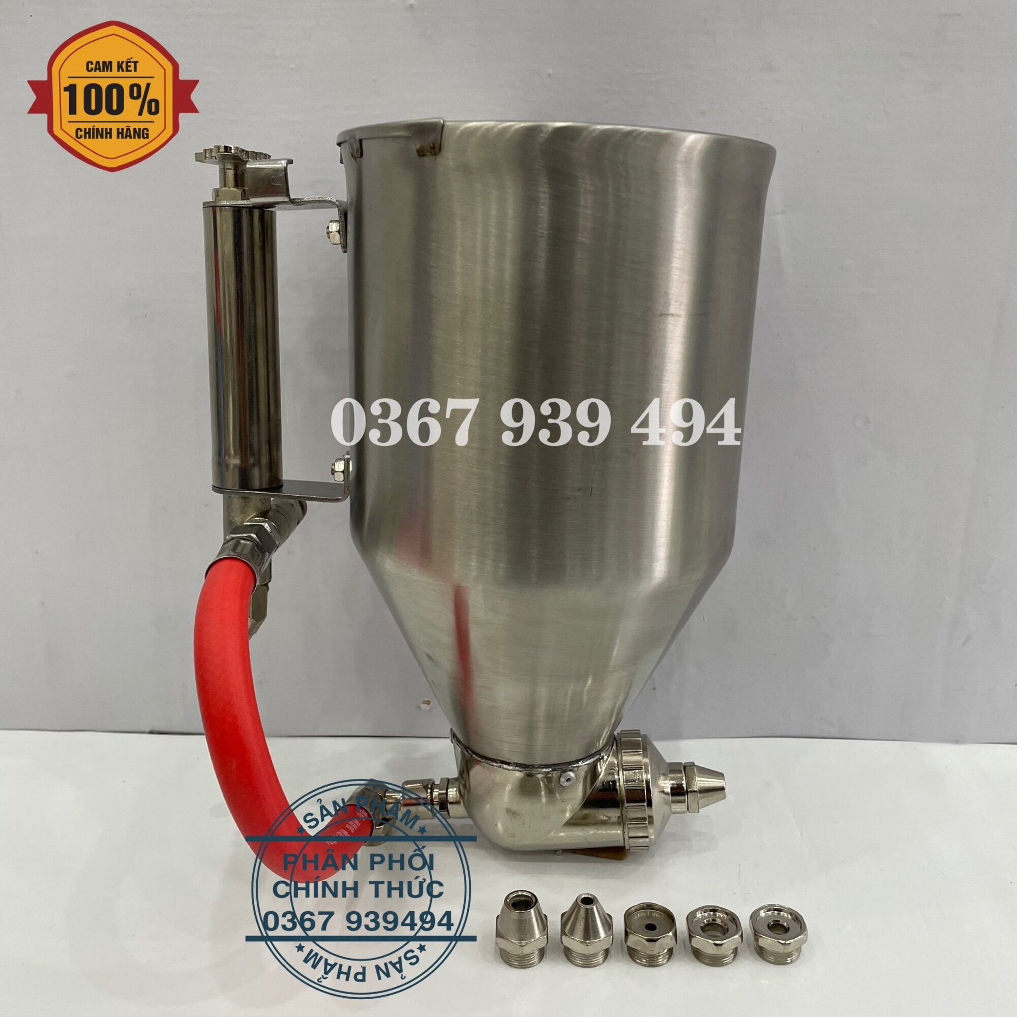 Phễu phun gai sần , phun giả đá , súng phun sơn phủ tạo cát