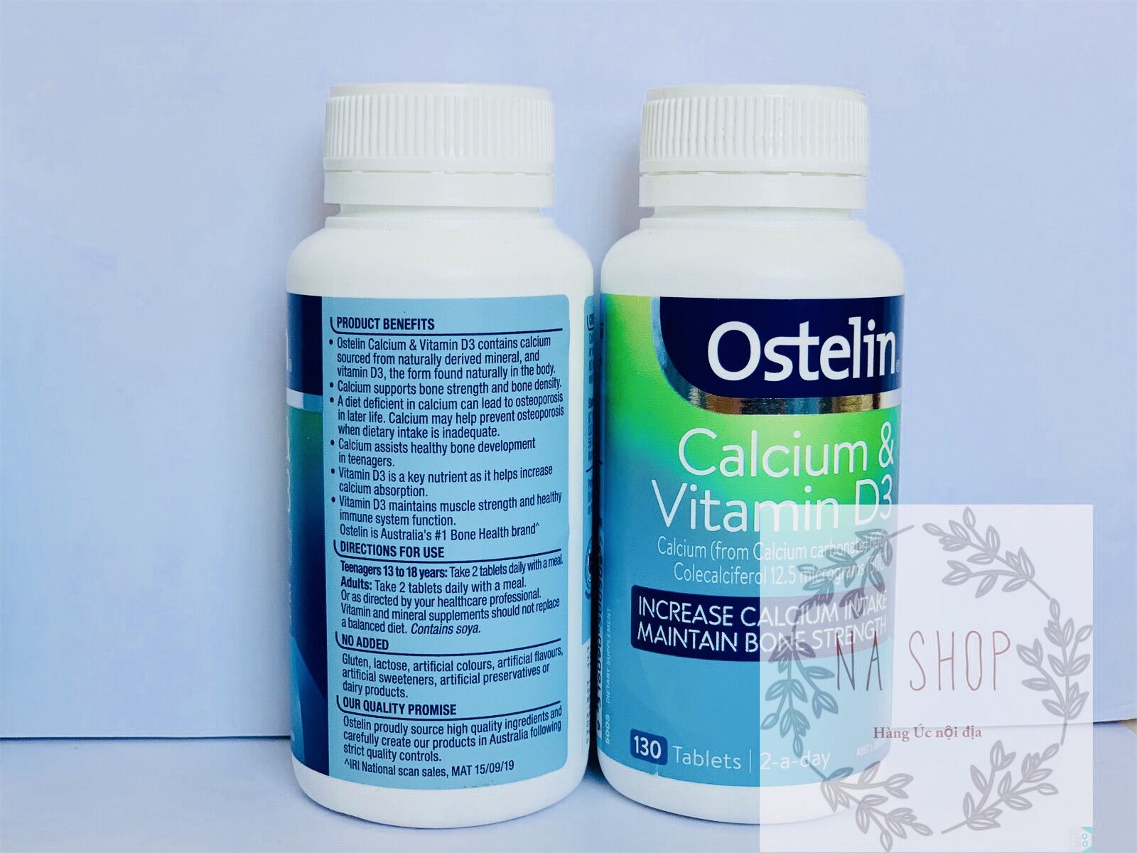Ostelin Calcium & Vitamin D3- Canxi cho bà bầu 130 viên mẫu mới