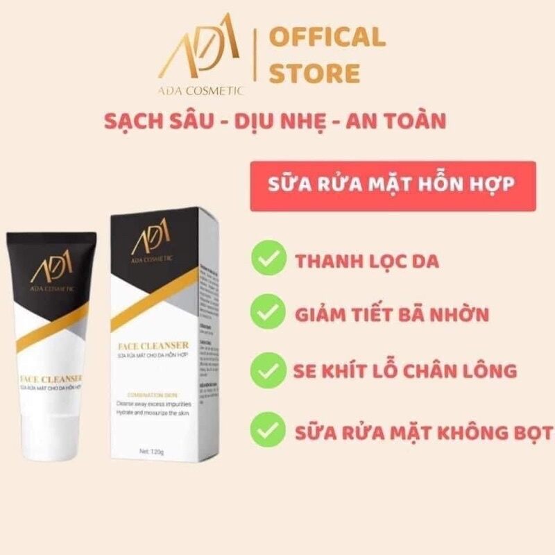 Sữa rửa mặt kiềm dầu không bọt,dịu nhẹ ADA