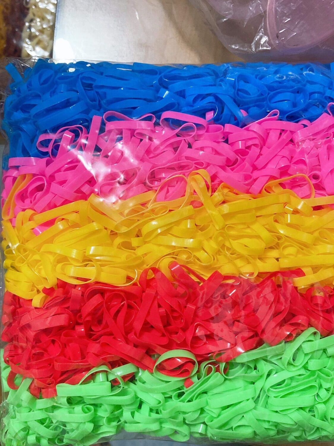 500gram thun cột tóc nhiều màu sắc nổi bật