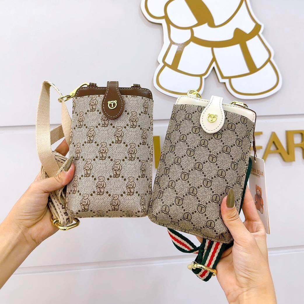 túi đeo chéo phone bag ttwn bear (sẵn ship)