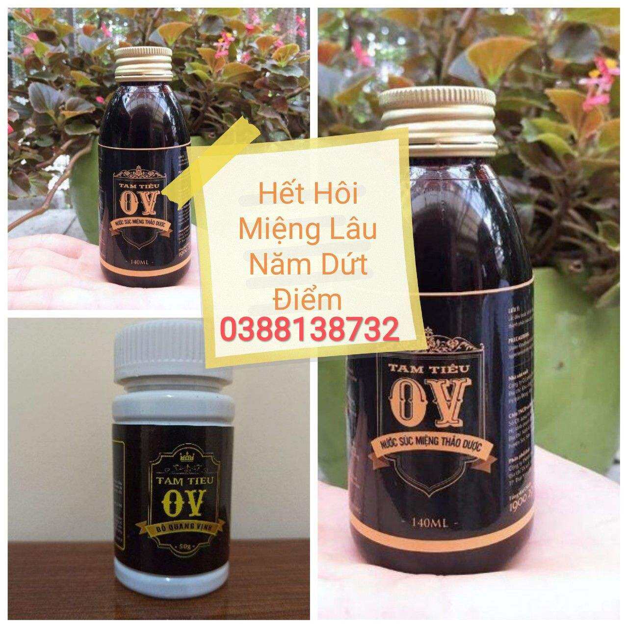 3 Lọ Nước Xúc Miệng Hết Hôi Miệng Tam Tiêu OV