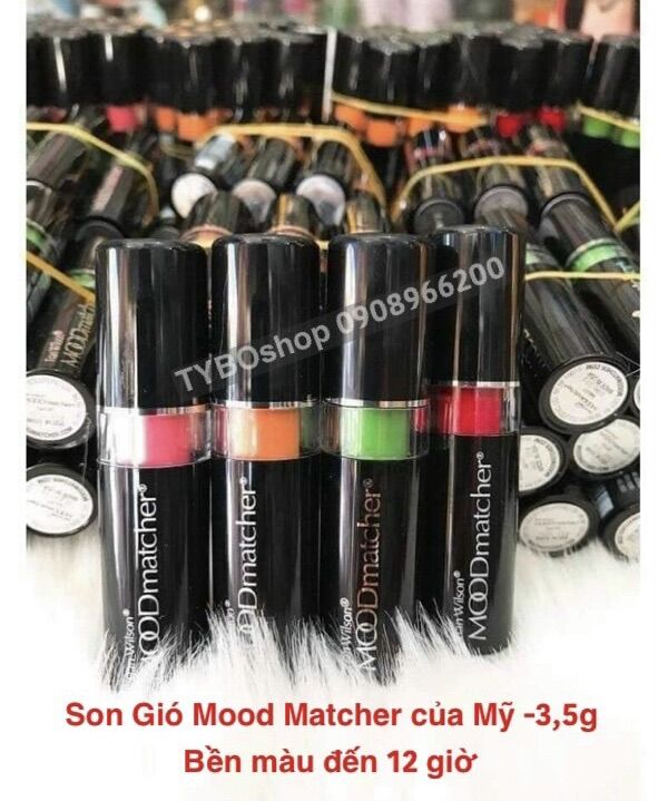 Son Gió Mood Matcher của Mỹ . Bền màu đến 12 giờ, ăn không trôi.#3,5g#