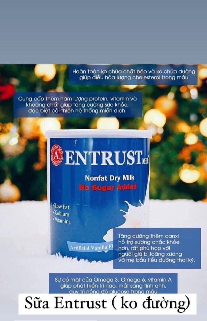 Sữa cho người tiểu đường entrust