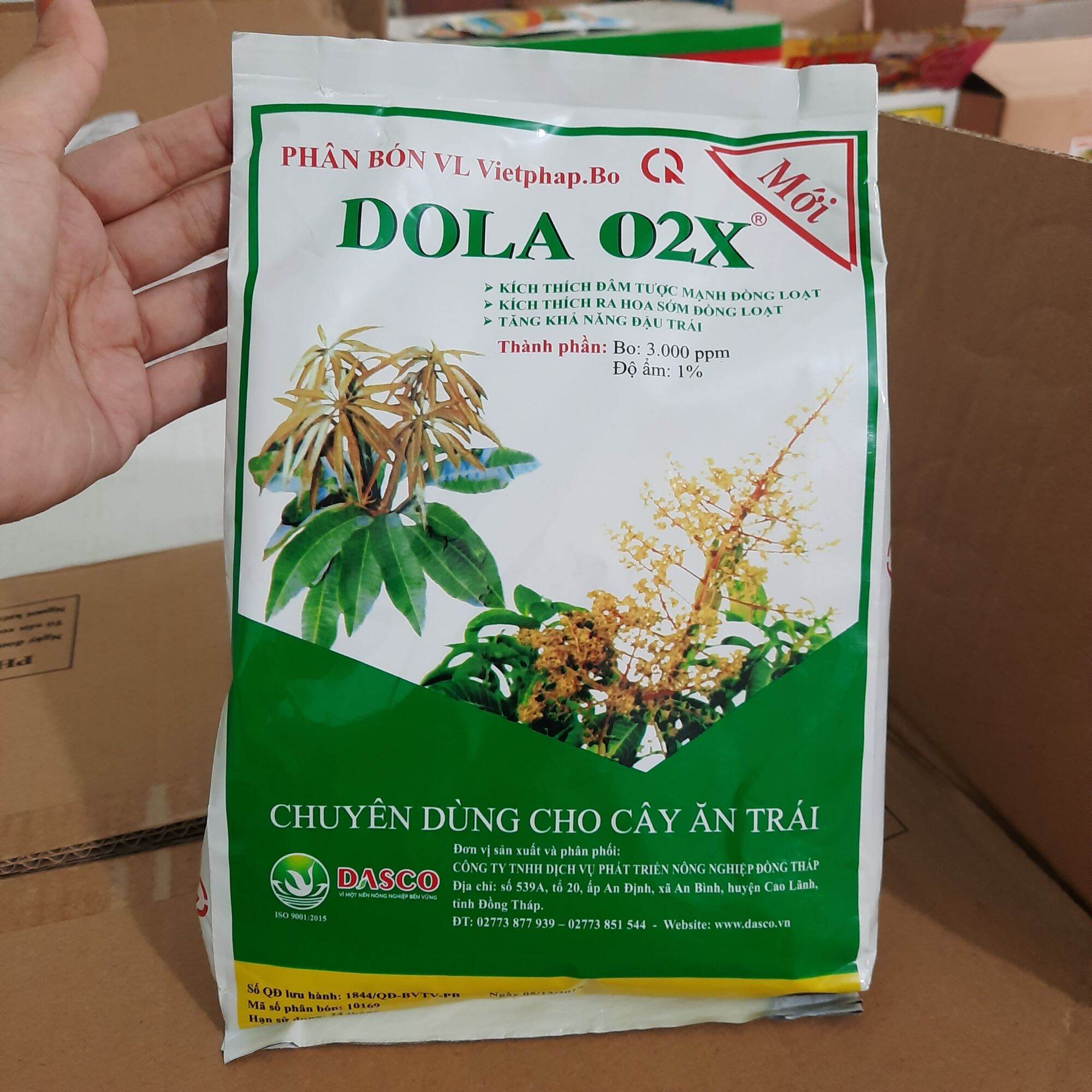 DOLA O2X kích thích đam tược, kích thích ra hoa, tăng khả năng đậu trái