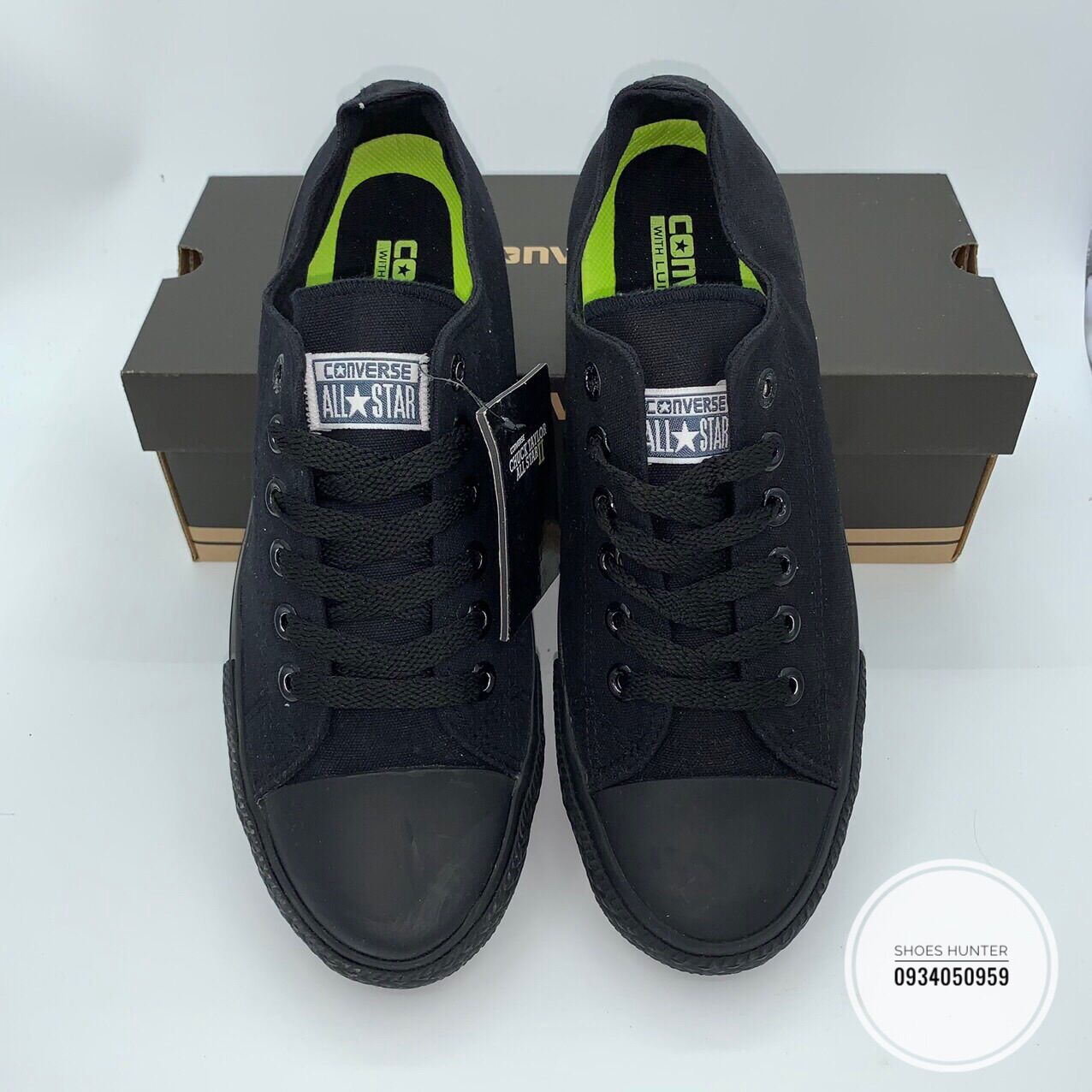 Converse Đen full thấp cổ