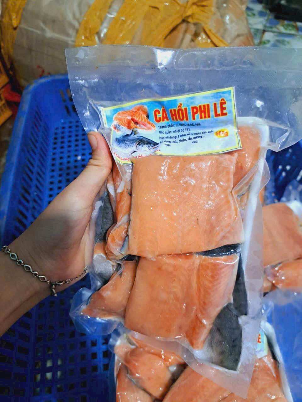 Cá hồi vụn phi lê 1kg (giao tphcm)