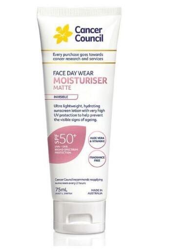 Kem Chống Nắng Dưỡng Cao Cấp Cancer Council Face Day Wear Invisible Spf 50+/++++