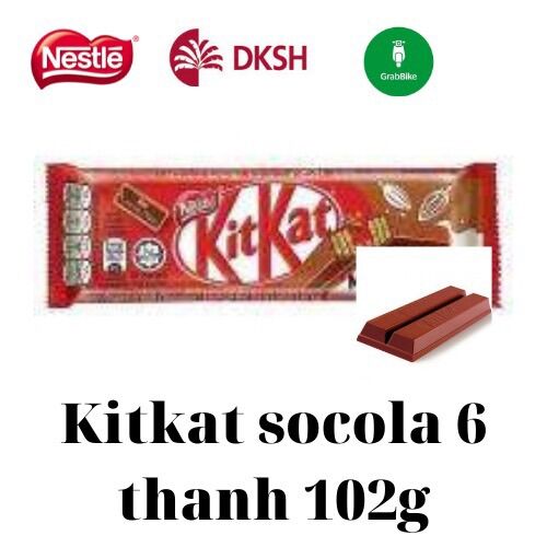 Kitkat Socola Gói 6 Thanh 102gram Date 3/2024