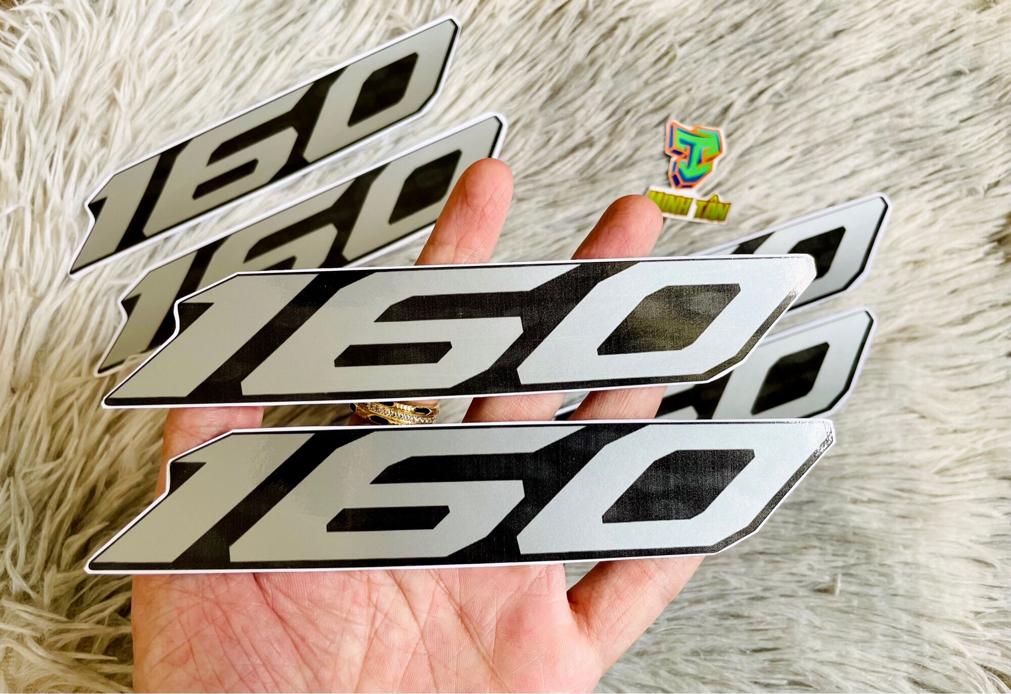 Tem số 160 cho airblade 160cc, tem đẹp sắc nét
