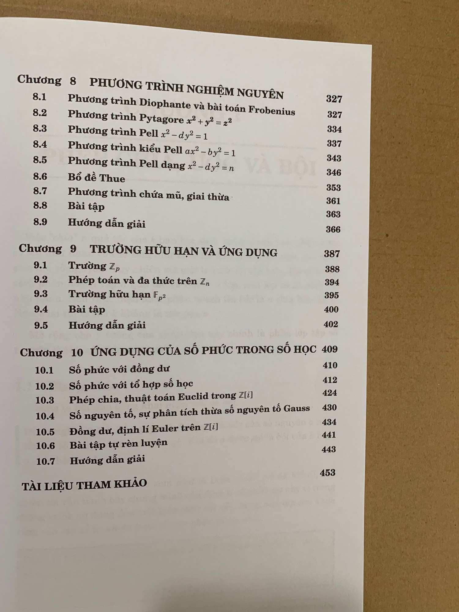 Bài giảng số học( dành cho hs, giáo viên chuyên toán)