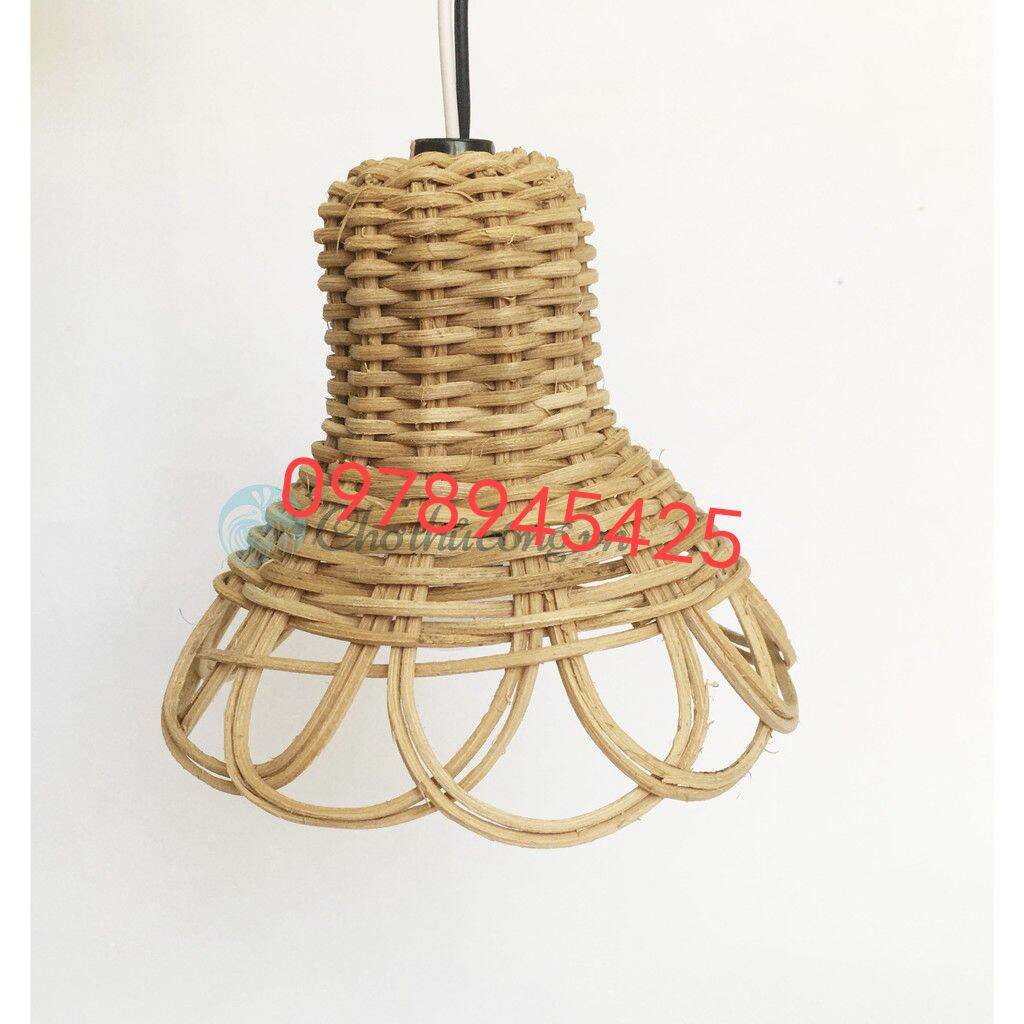Đèn tre đèn thả mây tre đèn đèn mây tre mini xinh