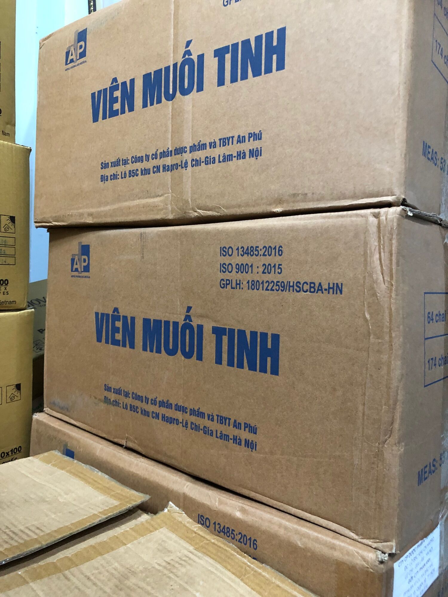 Muối tinh dạng sủi dùng pha nước muối An Phú ( 50 viên / hộp )
