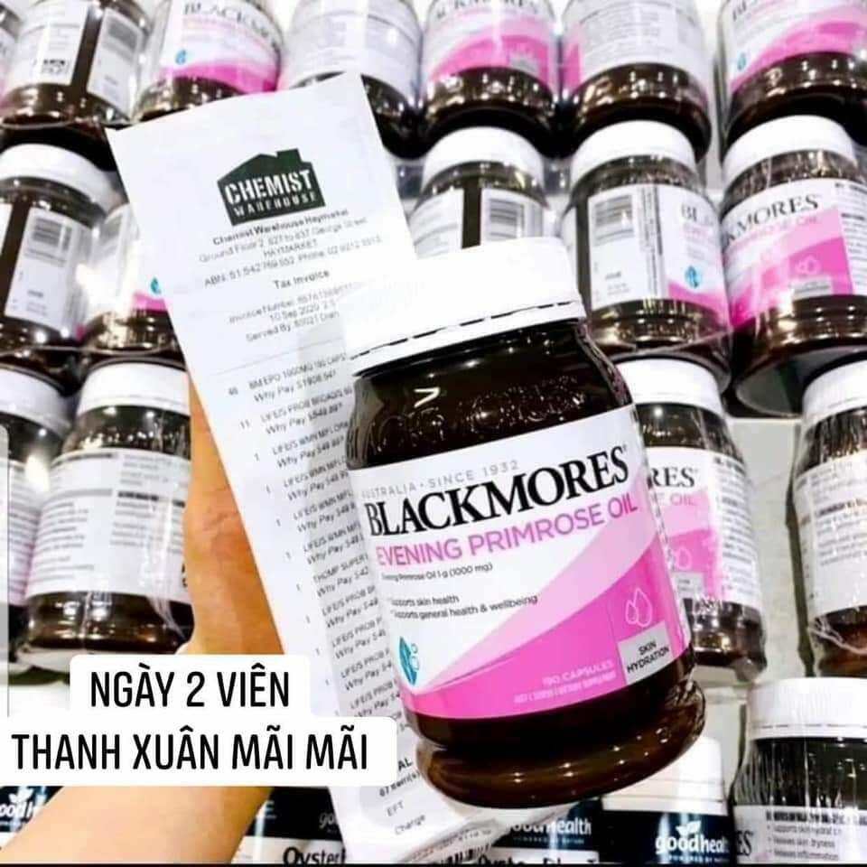 Tinh dầu hoa anh thảo Blackmores hộp 190 viên, hàng chuẩn úc kèm bill