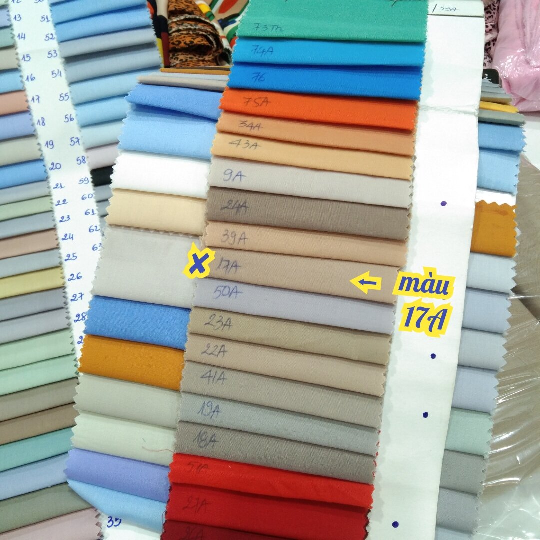 Vải Màu Cà Phê Sữa | Vải Kate Silk Hàng Đẹp Láng Mịn [Mã Màu #23A / 17A]