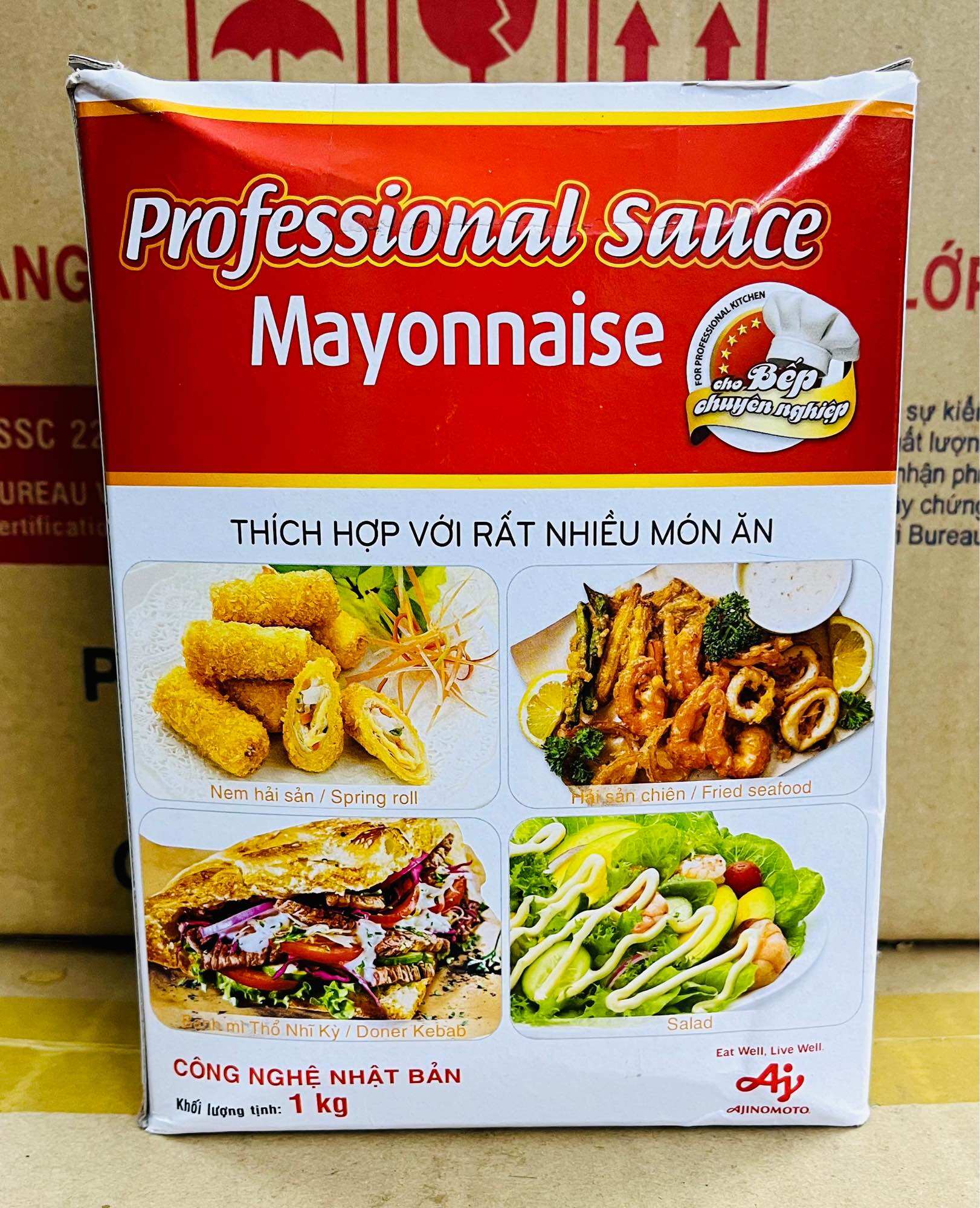Ajimayo Professional Mayonnaise Sauce Box (1kg)